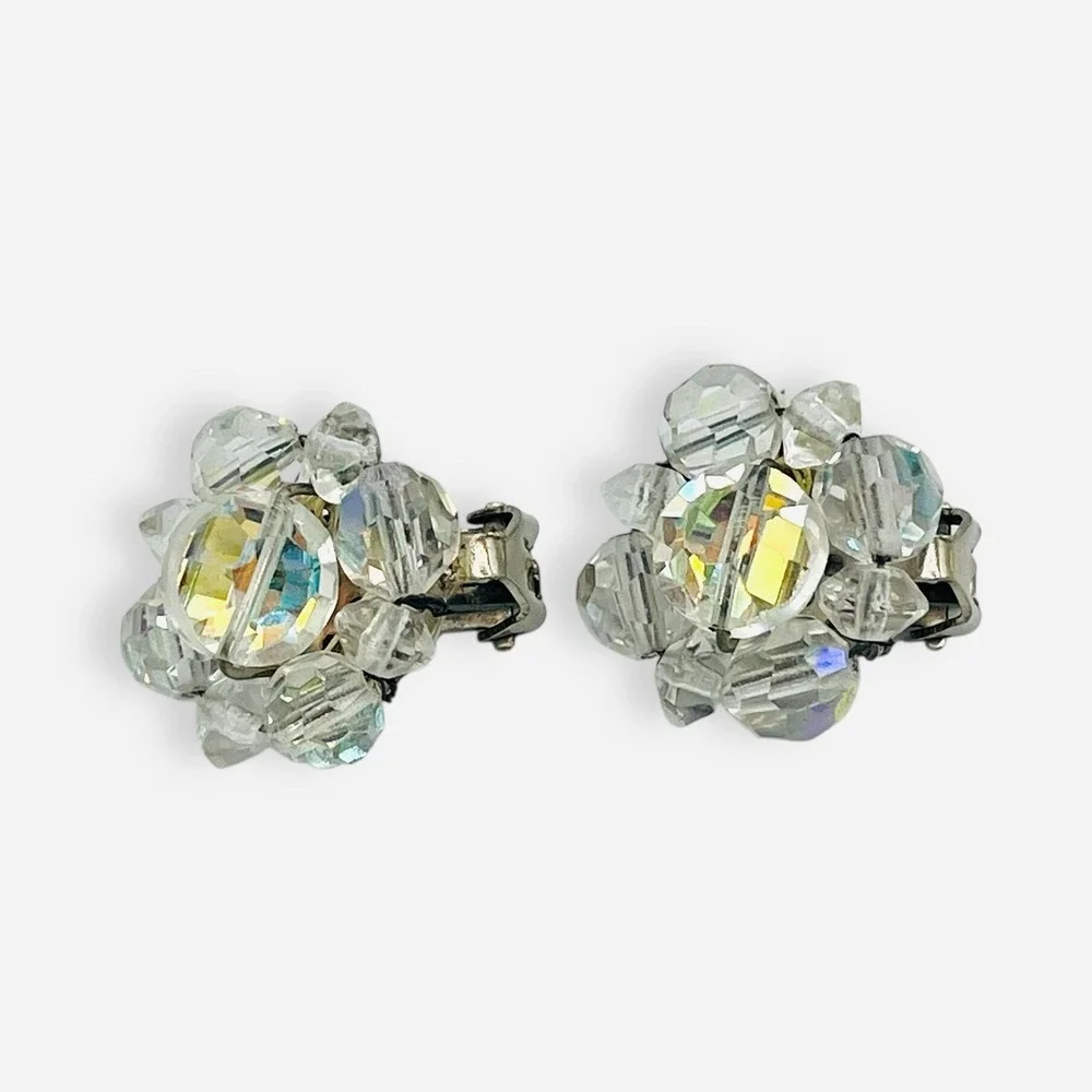 Vintage Faceted Crystal Aurora Borealis 23